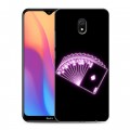 Дизайнерский силиконовый с усиленными углами чехол для Xiaomi RedMi 8A Неоновые образы