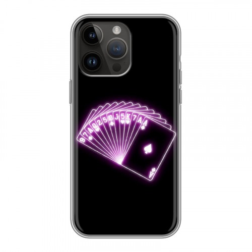 Дизайнерский силиконовый чехол для Iphone 14 Pro Max Неоновые образы