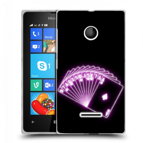 Дизайнерский пластиковый чехол для Microsoft Lumia 435 Неоновые образы