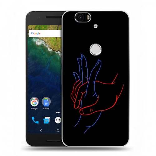 Дизайнерский силиконовый чехол для Google Huawei Nexus 6P Неоновые образы