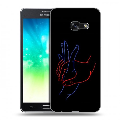 Дизайнерский пластиковый чехол для Samsung Galaxy A3 (2017) Неоновые образы