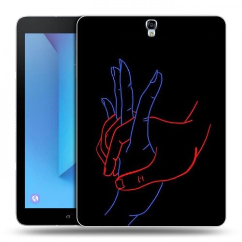 Дизайнерский силиконовый чехол для Samsung Galaxy Tab S3 Неоновые образы