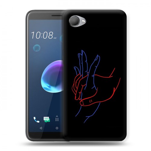 Дизайнерский пластиковый чехол для HTC Desire 12 Неоновые образы
