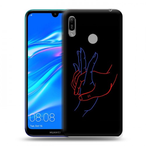 Дизайнерский пластиковый чехол для Huawei Y6 (2019) Неоновые образы