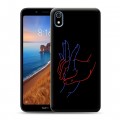 Дизайнерский силиконовый чехол для Xiaomi RedMi 7A Неоновые образы