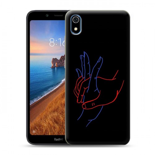 Дизайнерский силиконовый чехол для Xiaomi RedMi 7A Неоновые образы