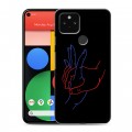 Дизайнерский пластиковый чехол для Google Pixel 5 Неоновые образы