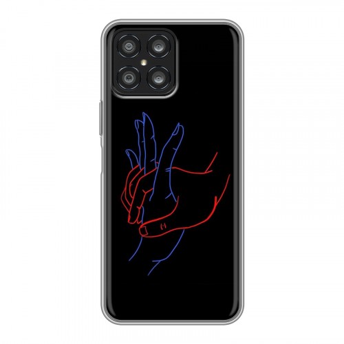 Дизайнерский силиконовый чехол для Huawei Honor X8 Неоновые образы
