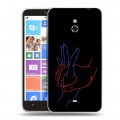 Дизайнерский пластиковый чехол для Nokia Lumia 1320 Неоновые образы