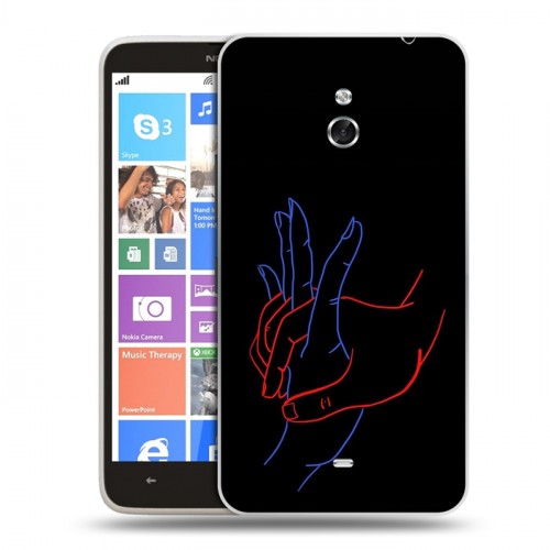 Дизайнерский пластиковый чехол для Nokia Lumia 1320 Неоновые образы