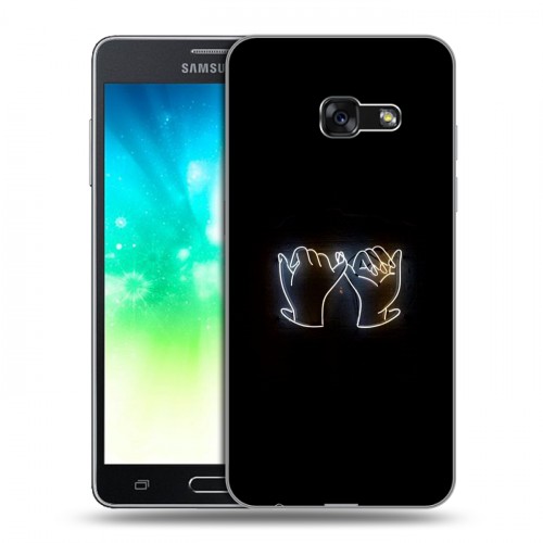 Дизайнерский силиконовый с усиленными углами чехол для Samsung Galaxy A3 (2017) Неоновые образы