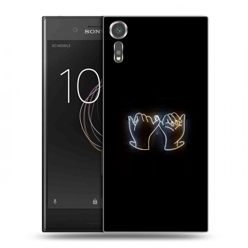 Дизайнерский пластиковый чехол для Sony Xperia XZs Неоновые образы