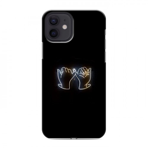 Дизайнерский силиконовый чехол для Iphone 12 Неоновые образы