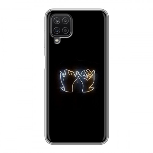 Дизайнерский силиконовый с усиленными углами чехол для Samsung Galaxy A12 Неоновые образы