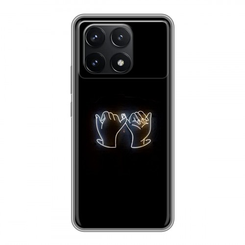 Дизайнерский силиконовый чехол для Xiaomi Redmi K70 5G Неоновые образы