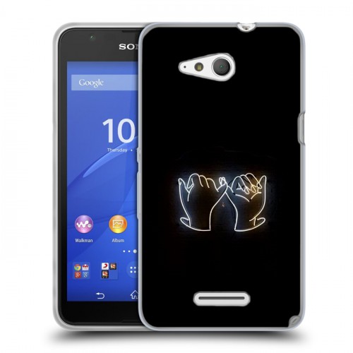 Дизайнерский силиконовый чехол для Sony Xperia E4g Неоновые образы