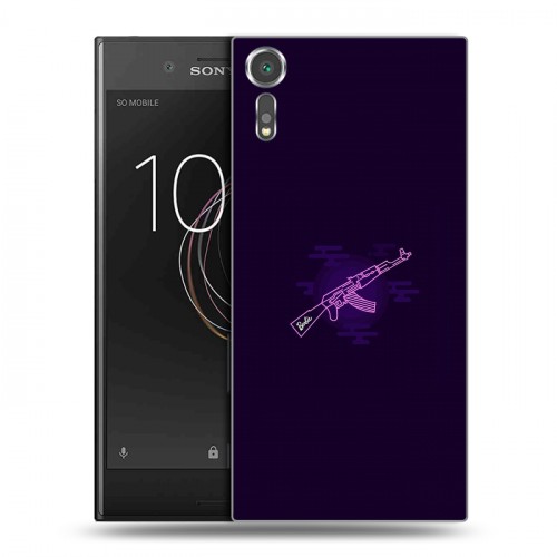 Дизайнерский пластиковый чехол для Sony Xperia XZs Неоновые образы