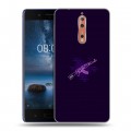 Дизайнерский пластиковый чехол для Nokia 8 Неоновые образы