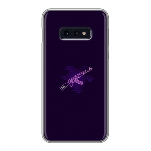 Дизайнерский силиконовый чехол для Samsung Galaxy S10e Неоновые образы