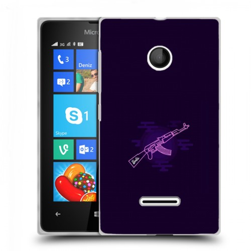 Дизайнерский пластиковый чехол для Microsoft Lumia 435 Неоновые образы