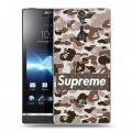 Дизайнерский пластиковый чехол для Sony Xperia S Супер стиль