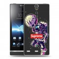 Дизайнерский пластиковый чехол для Sony Xperia S Супер стиль