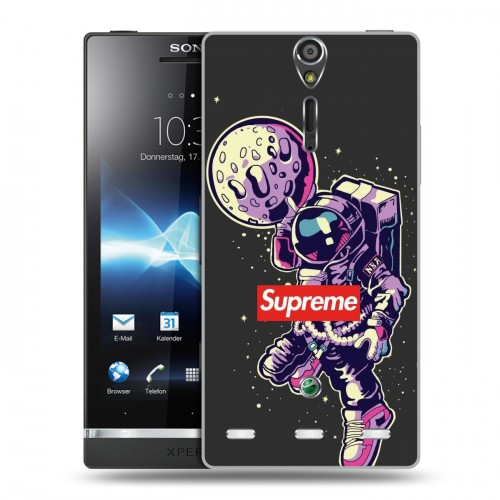 Дизайнерский пластиковый чехол для Sony Xperia S Супер стиль