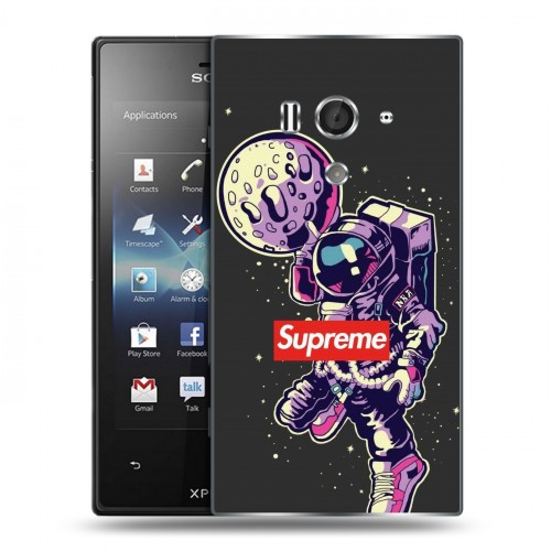 Дизайнерский пластиковый чехол для Sony Xperia acro S Супер стиль