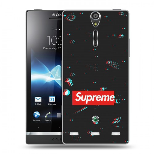 Дизайнерский пластиковый чехол для Sony Xperia S Супер стиль