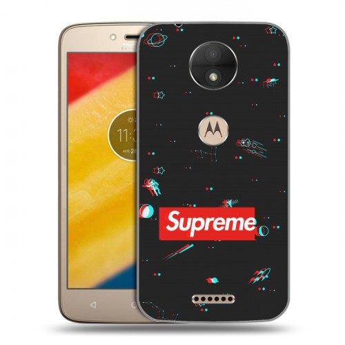 Дизайнерский силиконовый чехол для Motorola Moto C Супер стиль
