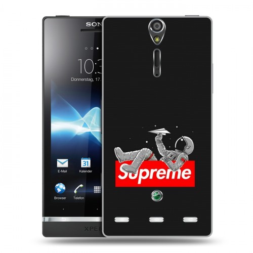 Дизайнерский пластиковый чехол для Sony Xperia S Супер стиль