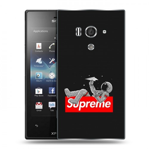 Дизайнерский пластиковый чехол для Sony Xperia acro S Супер стиль