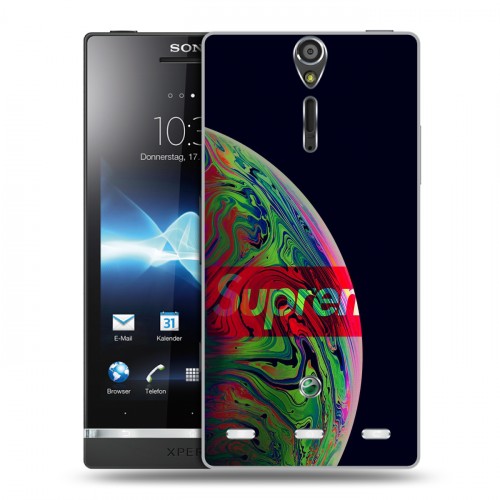 Дизайнерский пластиковый чехол для Sony Xperia S Супер стиль