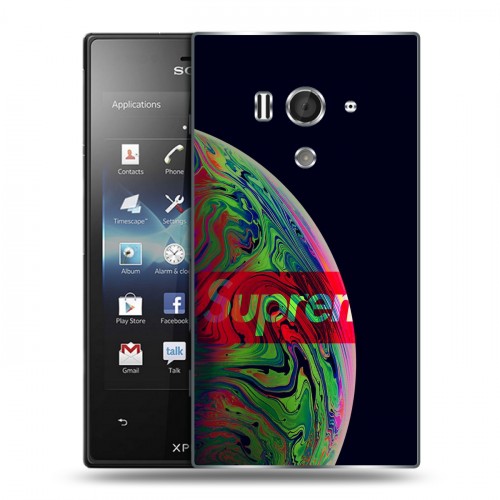 Дизайнерский пластиковый чехол для Sony Xperia acro S Супер стиль