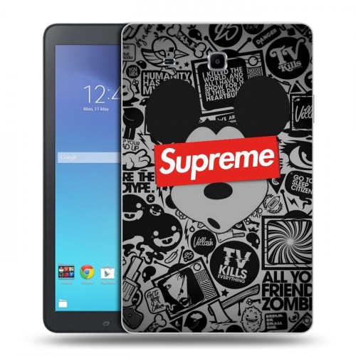 Дизайнерский силиконовый чехол для Samsung Galaxy Tab E 9.6 Супер стиль