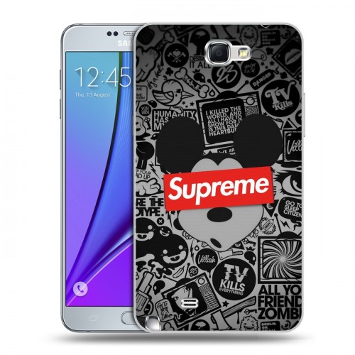 Дизайнерский пластиковый чехол для Samsung Galaxy Note 2 Супер стиль