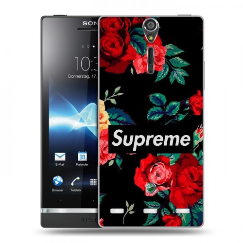 Дизайнерский пластиковый чехол для Sony Xperia S Супер стиль