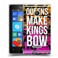 Дизайнерский пластиковый чехол для Microsoft Lumia 435 Панк корона