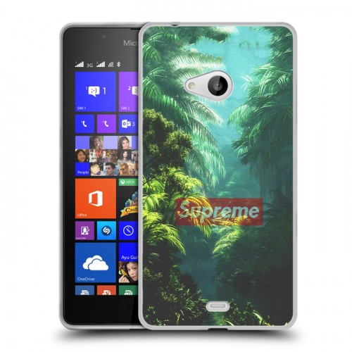 Дизайнерский пластиковый чехол для Microsoft Lumia 540 Супер стиль