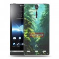 Дизайнерский пластиковый чехол для Sony Xperia S Супер стиль