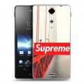 Дизайнерский пластиковый чехол для Sony Xperia TX Супер стиль