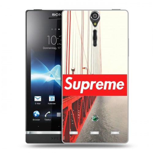 Дизайнерский пластиковый чехол для Sony Xperia S Супер стиль