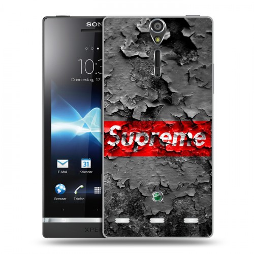 Дизайнерский пластиковый чехол для Sony Xperia S Супер стиль