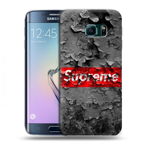 Дизайнерский пластиковый чехол для Samsung Galaxy S6 Edge Супер стиль