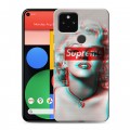 Дизайнерский пластиковый чехол для Google Pixel 5 Супер стиль