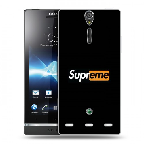 Дизайнерский пластиковый чехол для Sony Xperia S Супер стиль