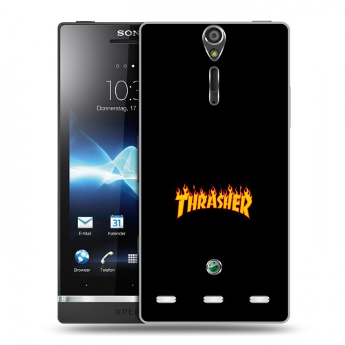 Дизайнерский пластиковый чехол для Sony Xperia S Скейтер стиль