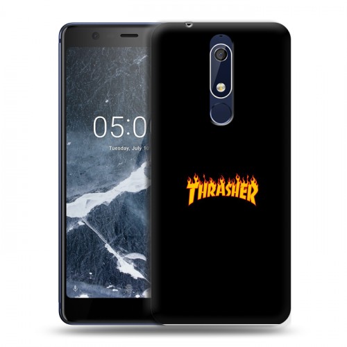 Дизайнерский пластиковый чехол для Nokia 5.1 Скейтер стиль