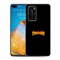 Дизайнерский силиконовый с усиленными углами чехол для Huawei P40 Скейтер стиль