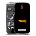 Дизайнерский пластиковый чехол для HTC Desire 500 Скейтер стиль